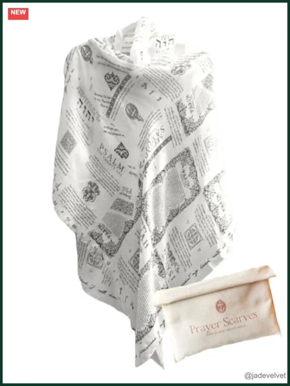 Protection Bible Verse Shawl – Vintage Christian Scripture Scarf